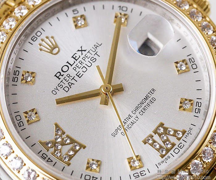 ROLEX勞力士 日誌月相型 904蠔式鋼 18k微納米電鍍金 五珠帶 三度防水性能 全自動進口機械男表  wssb5064